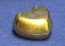 405 Solid Brass Heart Box